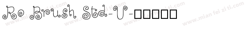 Ro Brush Std-U字体转换